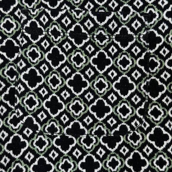 Maeve by Anthropology Medium Mini Skort Black Motif Geometric Stretch Pockets - Picture 5 of 7